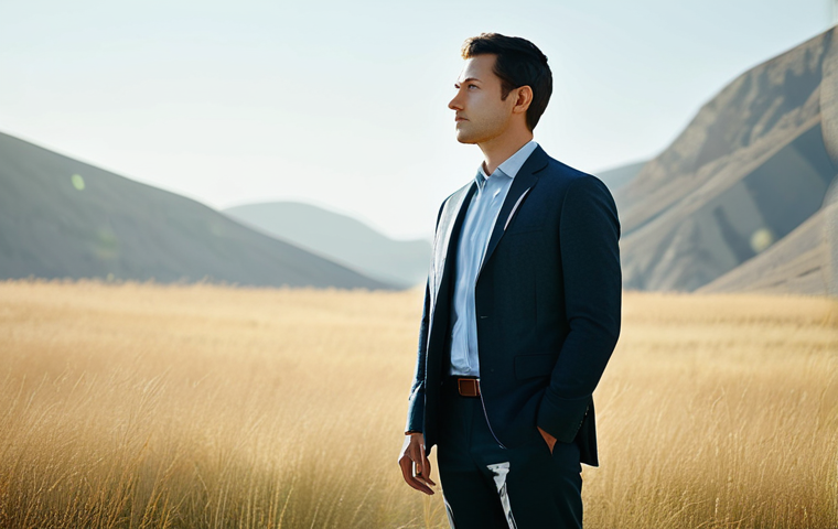 A thoughtful professional, fully clothed in modest business casual attire, standing in a serene, abstract internal landscape. Soft, diffused light gently transitions from subtle shadow to warm illumination, symbolizing the integration of conscious and unconscious aspects. The background features gentle, harmonious lines and blurred, organic shapes, evoking a sense of calm and wholeness. Perfect anatomy, correct proportions, natural pose, well-formed hands, proper finger count, natural body proportions. Professional photography, high quality, safe for work, appropriate content, fully clothed, professional, modest.